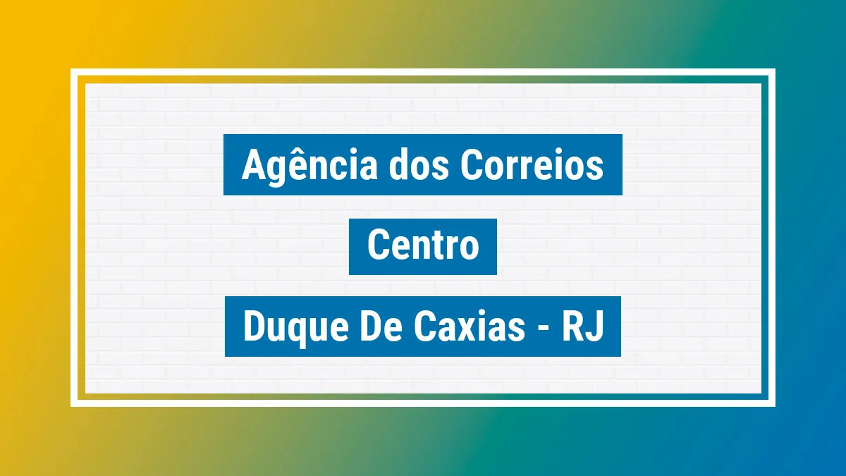 Imagem ilustrativa correios Centro Duque de Caxias RJ