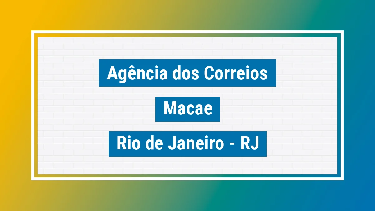 Imagem ilustrativa correios Macaé RJ