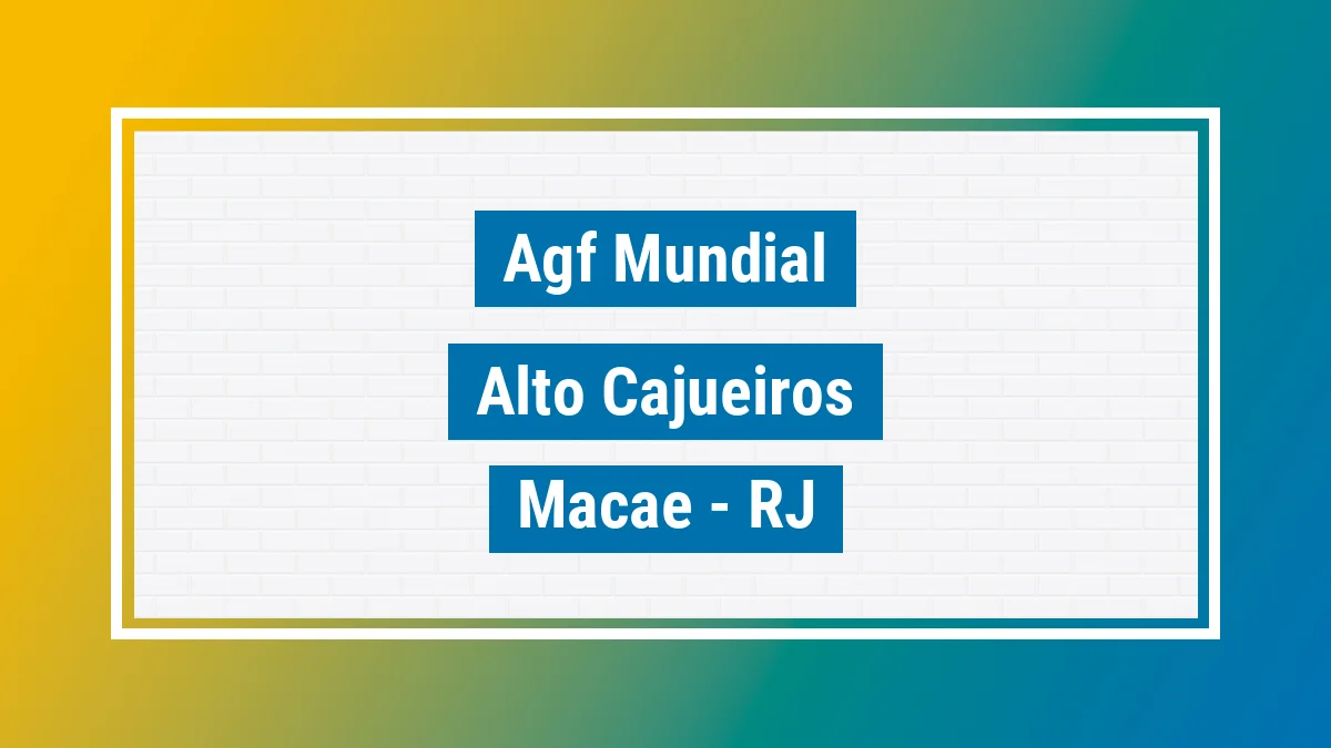 Unidade de agência dos Correios Agf Mundial Alto Cajueiros Macaé RJ