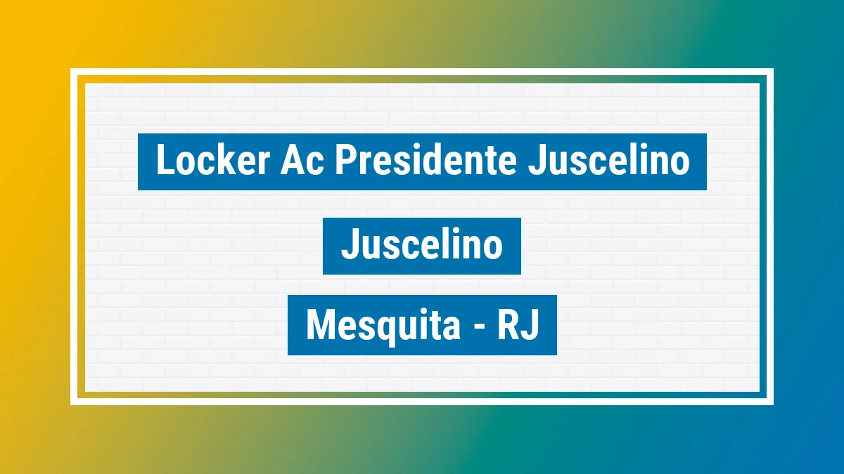 Unidade de locker dos Correios Locker Ac Presidente Juscelino Juscelino Mesquita RJ