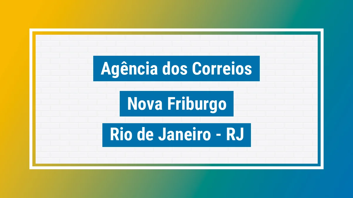 Imagem ilustrativa correios Nova Friburgo RJ