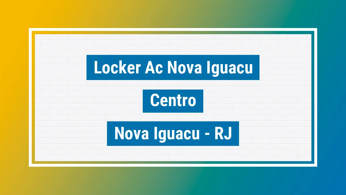 Unidade de locker dos Correios Locker Ac Nova Iguacu Centro Nova Iguaçu RJ