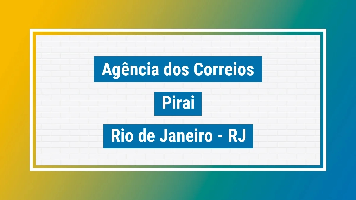 Imagem ilustrativa correios Piraí RJ