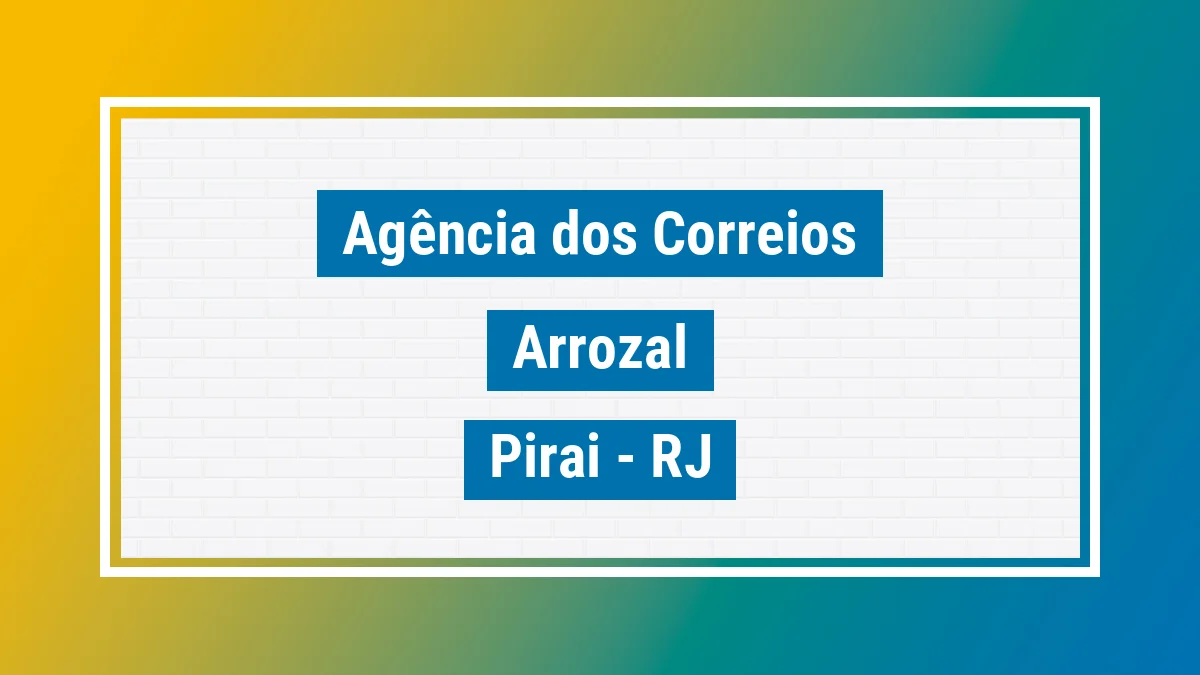 Imagem ilustrativa correios Arrozal Piraí RJ