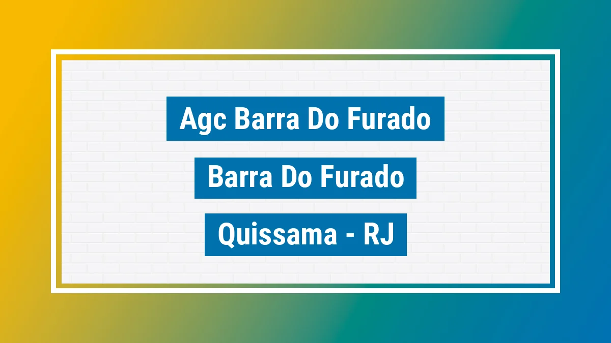 Unidade de agência dos Correios Agc Barra do Furado Barra do Furado Quissamã RJ
