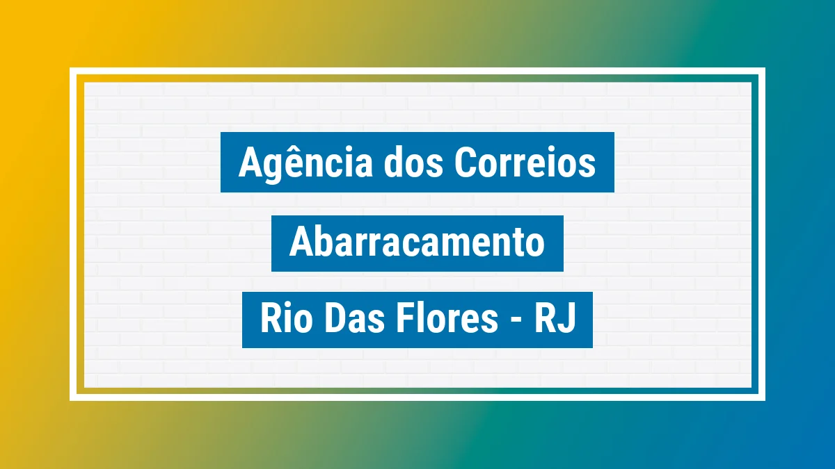Imagem ilustrativa correios Abarracamento Rio das Flores RJ