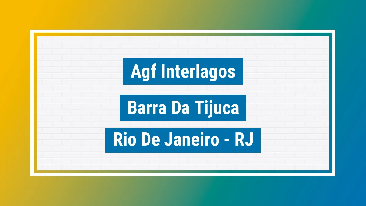 Unidade de agência dos Correios Agf Interlagos Barra da Tijuca Rio de Janeiro RJ