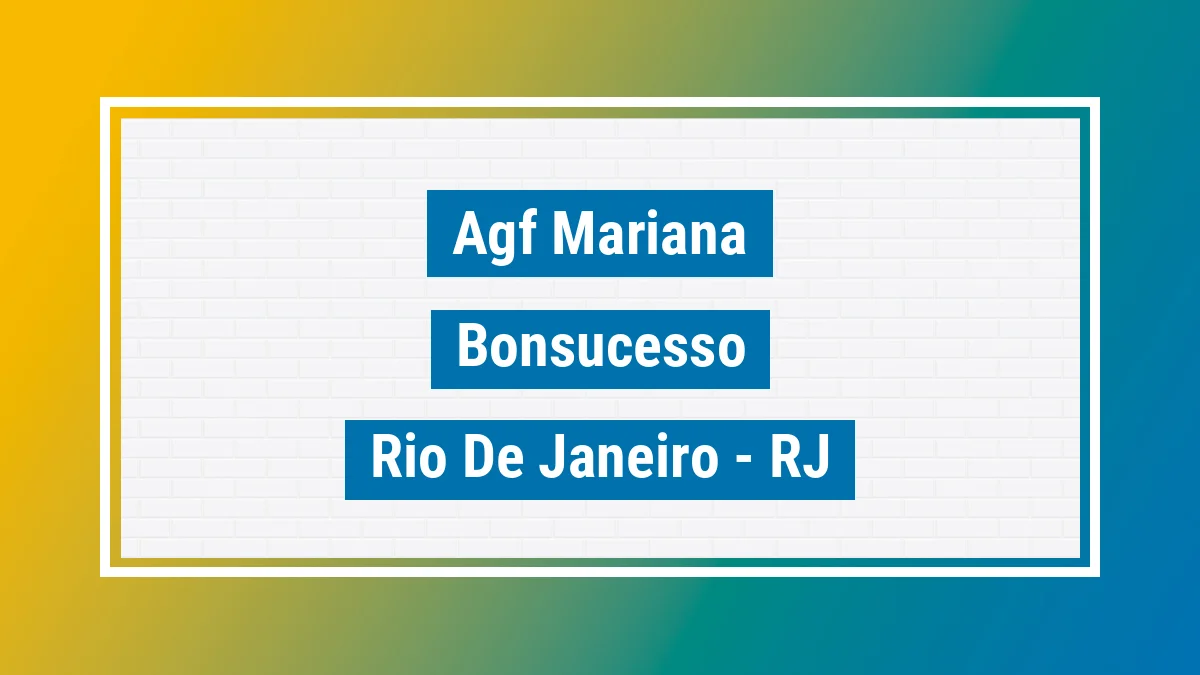 Unidade de agência dos Correios Agf Mariana Bonsucesso Rio de Janeiro RJ