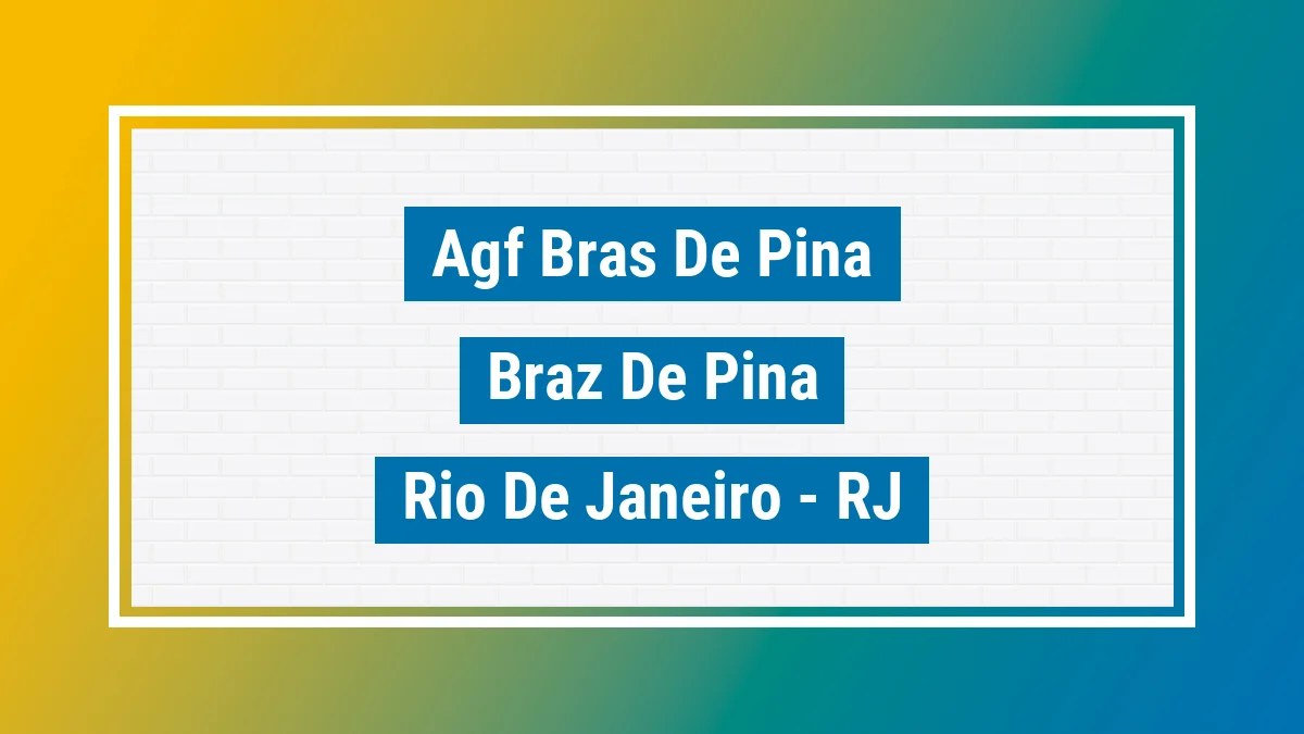 Unidade de agência dos Correios Agf Bras de Pina Braz de Pina Rio de Janeiro RJ