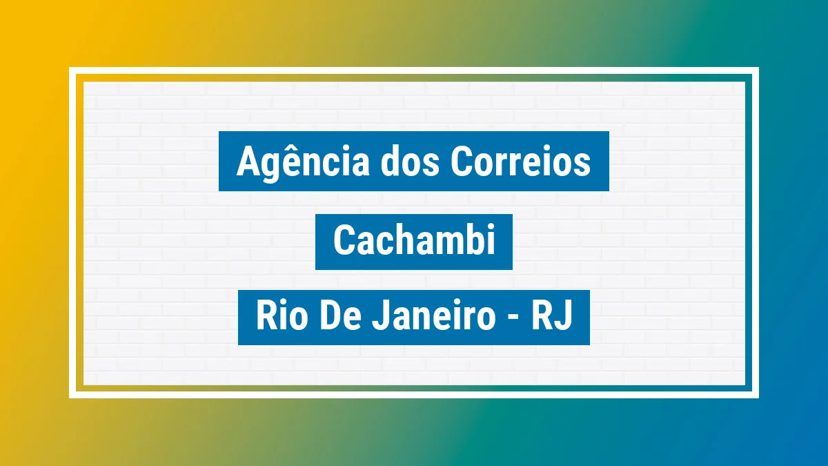 Imagem ilustrativa correios Cachambi Rio de Janeiro RJ