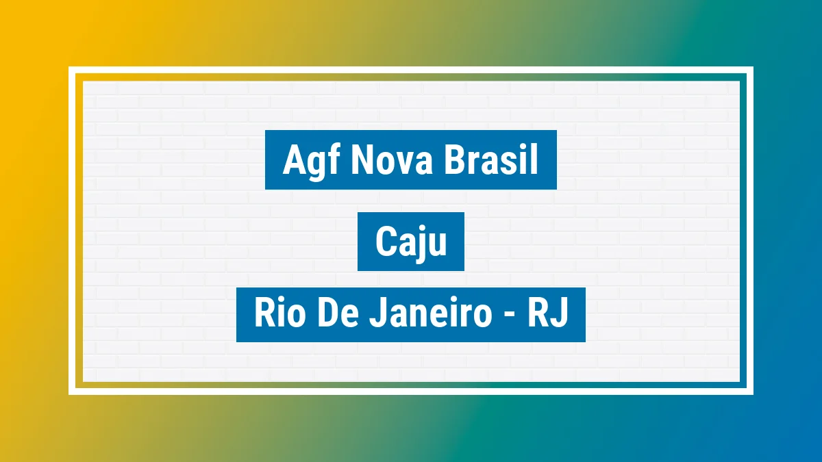 Unidade de agência dos Correios Agf Nova Brasil Caju Rio de Janeiro RJ