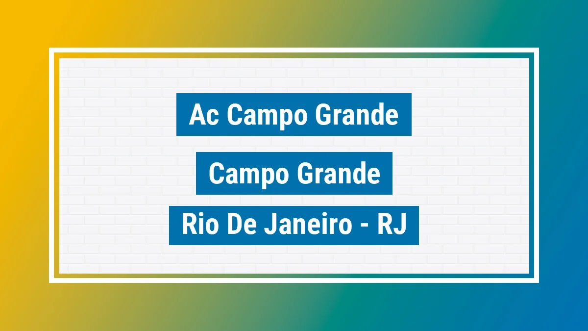Unidade de agência dos Correios Ac Campo Grande Campo Grande Rio de Janeiro RJ