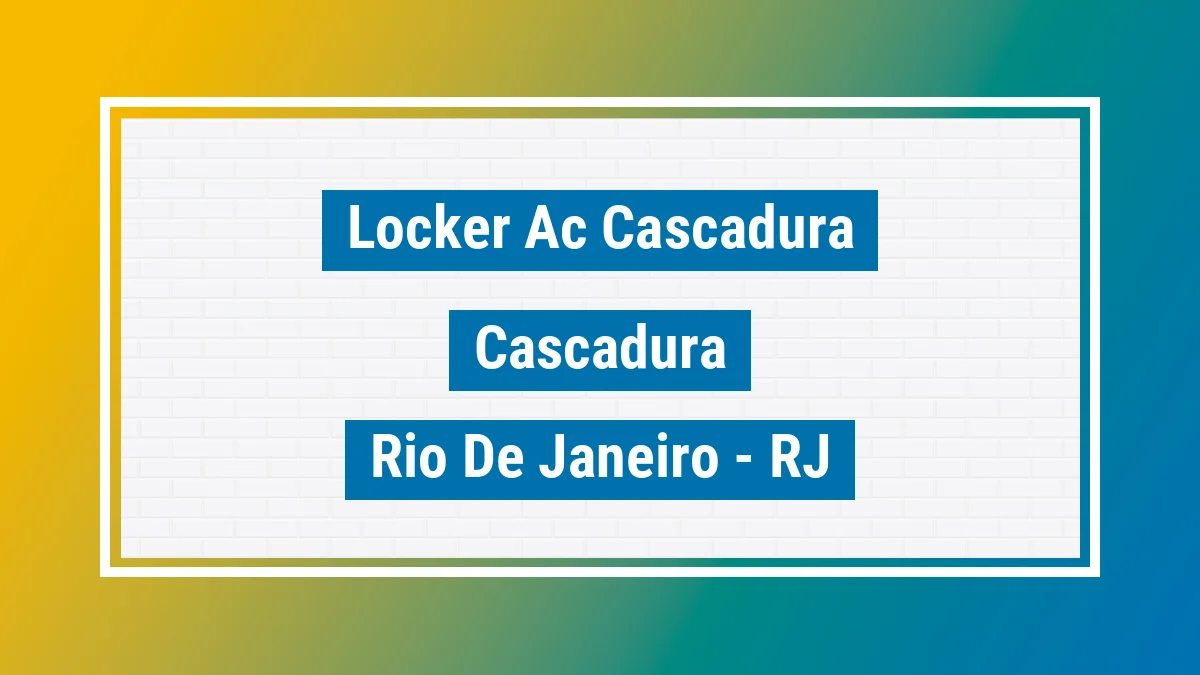 Unidade de locker dos Correios Locker Ac Cascadura Cascadura Rio de Janeiro RJ