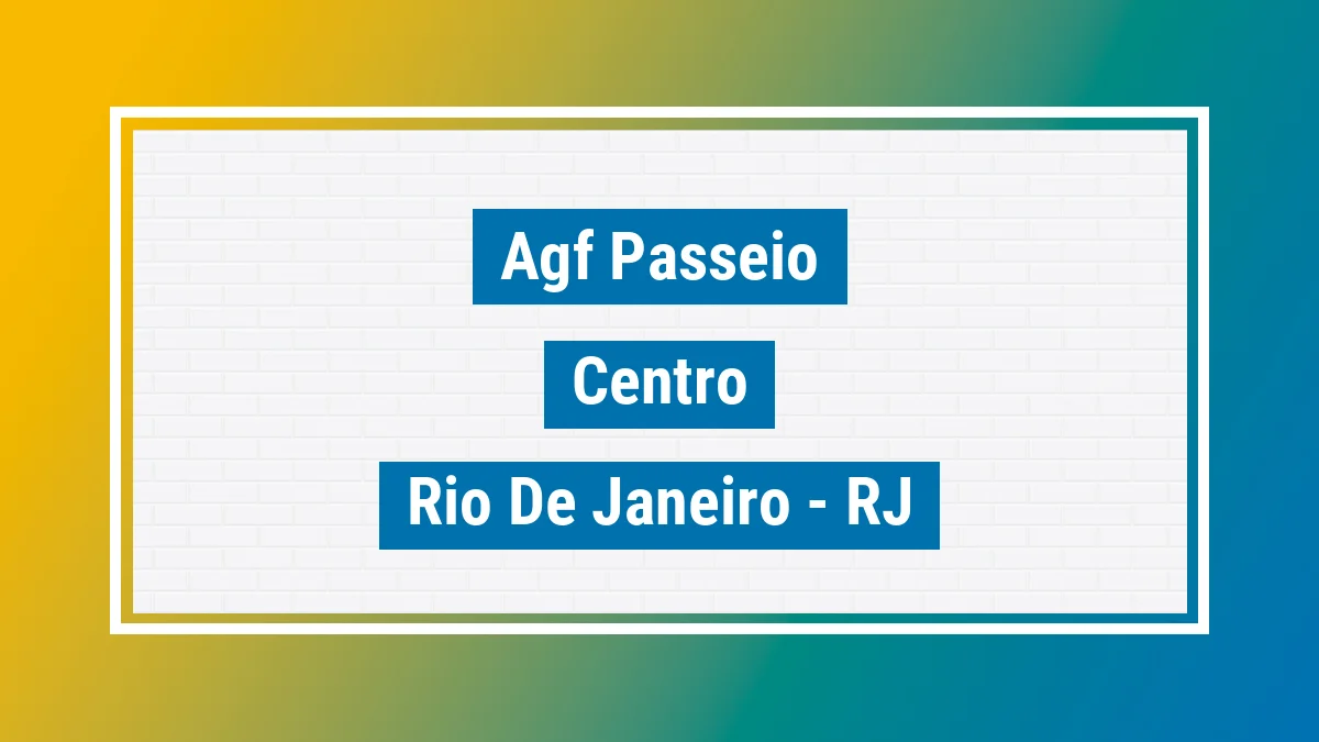 Unidade de agência dos Correios Agf Passeio Centro Rio de Janeiro RJ
