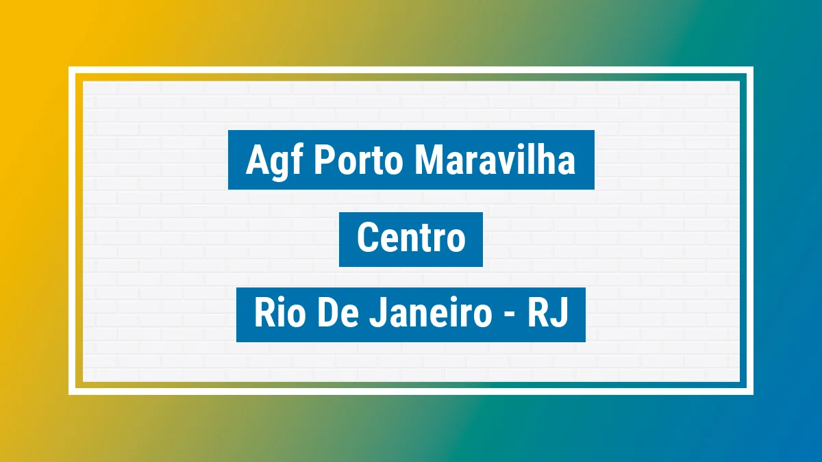 Unidade de agência dos Correios Agf Porto Maravilha Centro Rio de Janeiro RJ