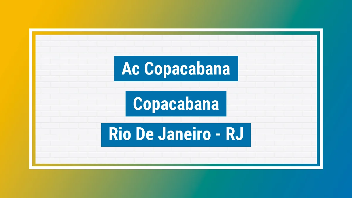 Unidade de agência dos Correios Ac Copacabana Copacabana Rio de Janeiro RJ