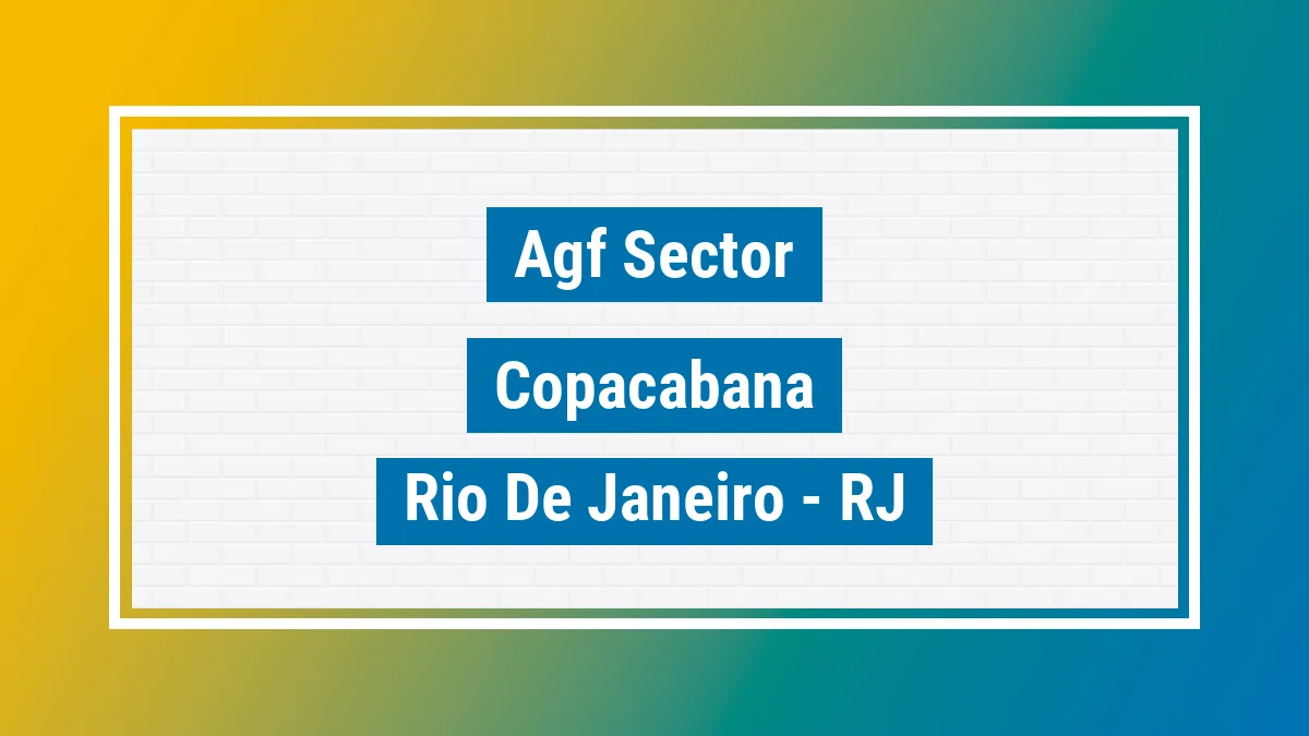 Unidade de agência dos Correios Agf Sector Copacabana Rio de Janeiro RJ