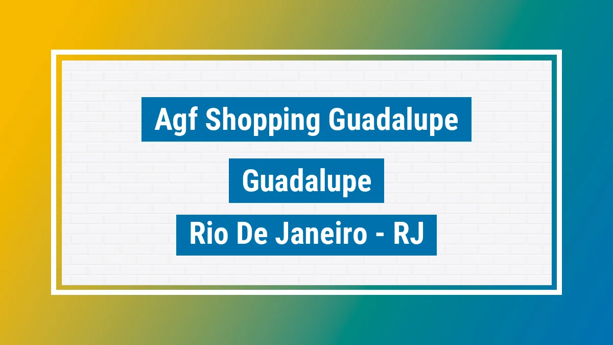 Unidade de agência dos Correios Agf Shopping Guadalupe Guadalupe Rio de Janeiro RJ