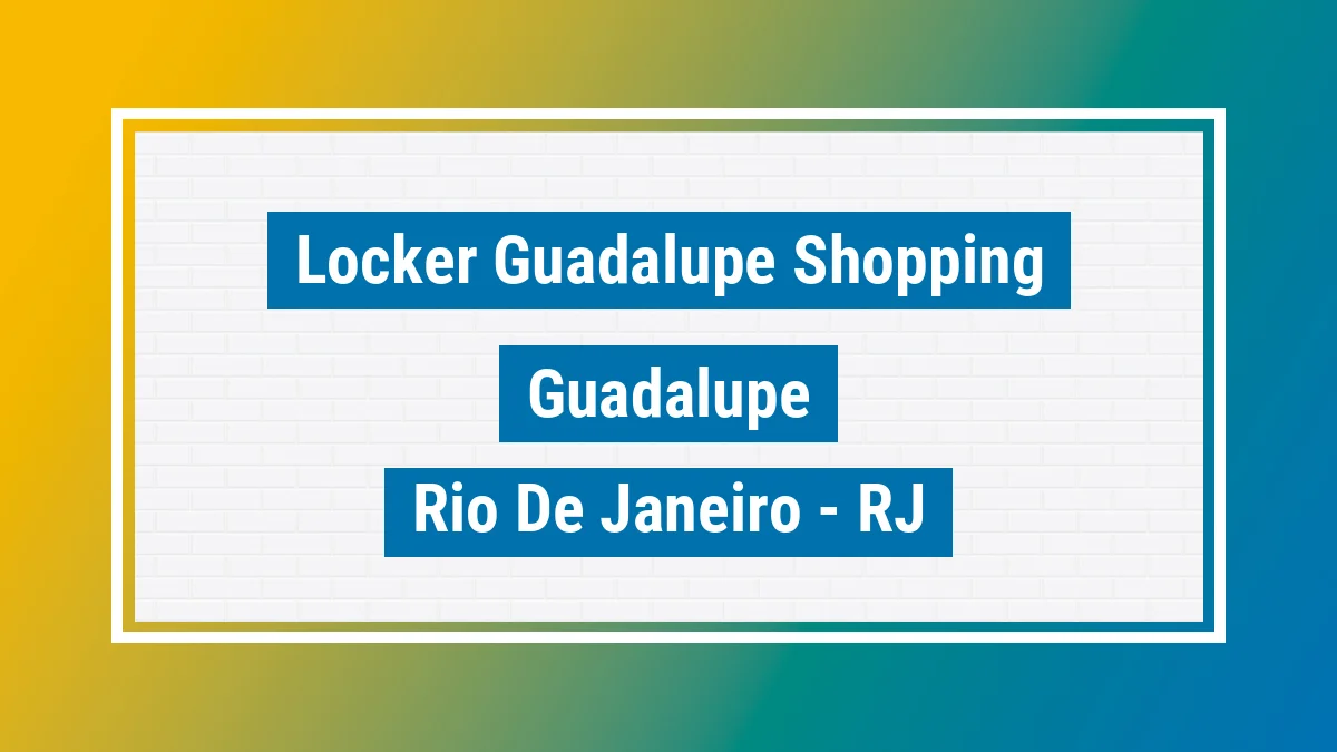 Unidade de locker dos Correios Locker Guadalupe Shopping Guadalupe Rio de Janeiro RJ