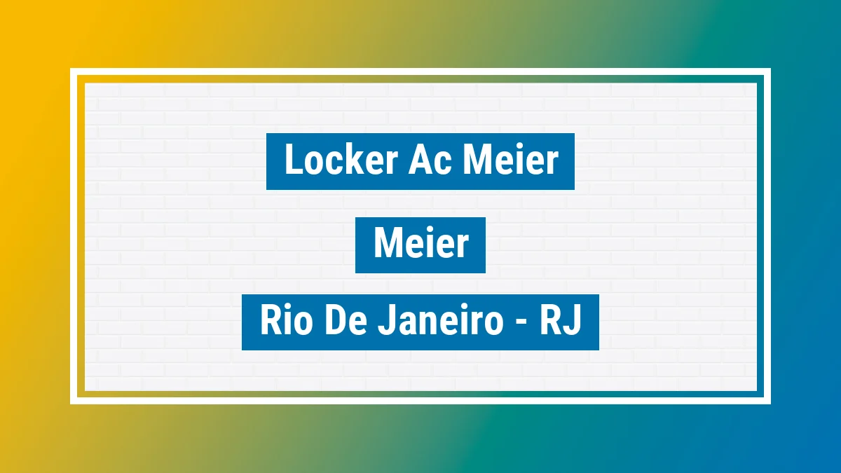 Unidade de locker dos Correios Locker Ac Meier Méier Rio de Janeiro RJ