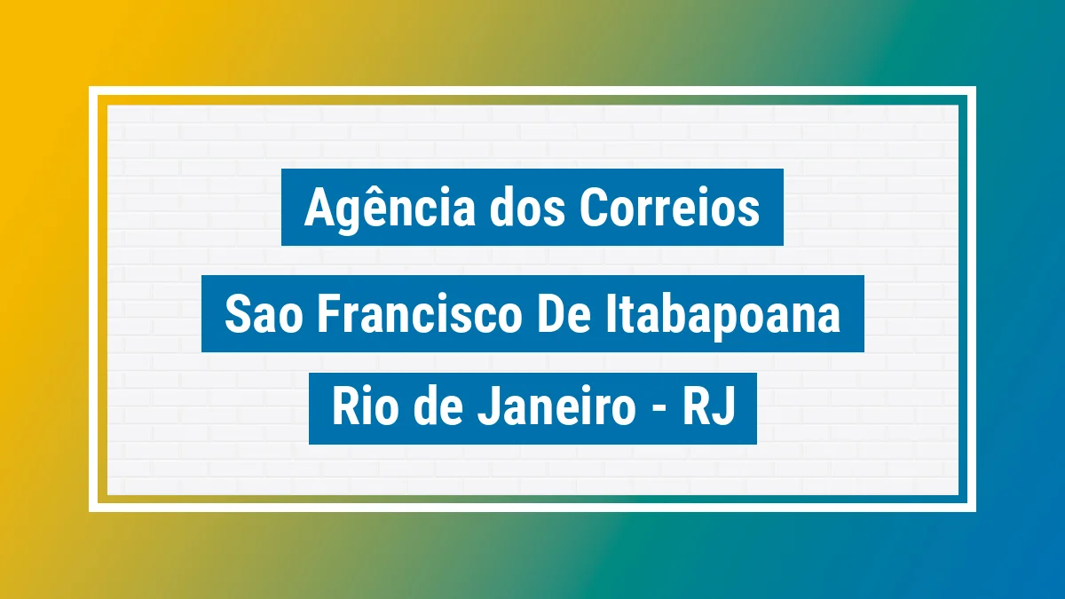 Imagem ilustrativa correios São Francisco de Itabapoana RJ