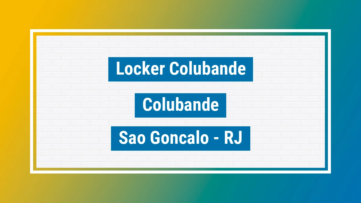Unidade de locker dos Correios Locker Colubande Colubande São Gonçalo RJ