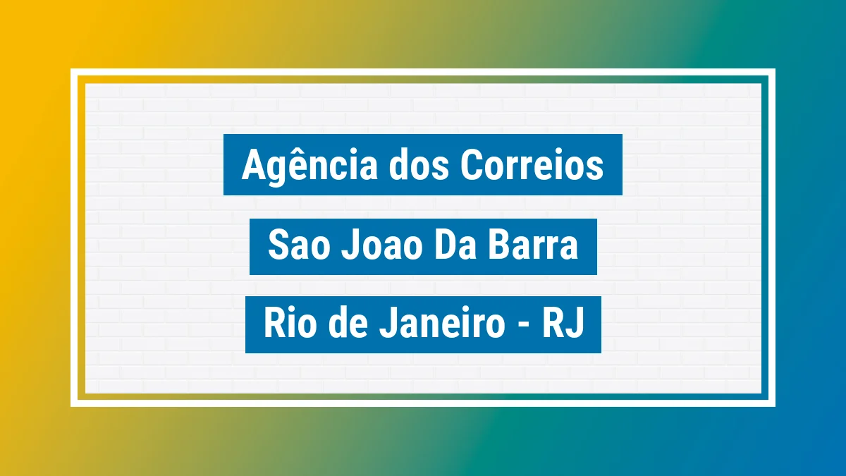 Imagem ilustrativa correios São João da Barra RJ