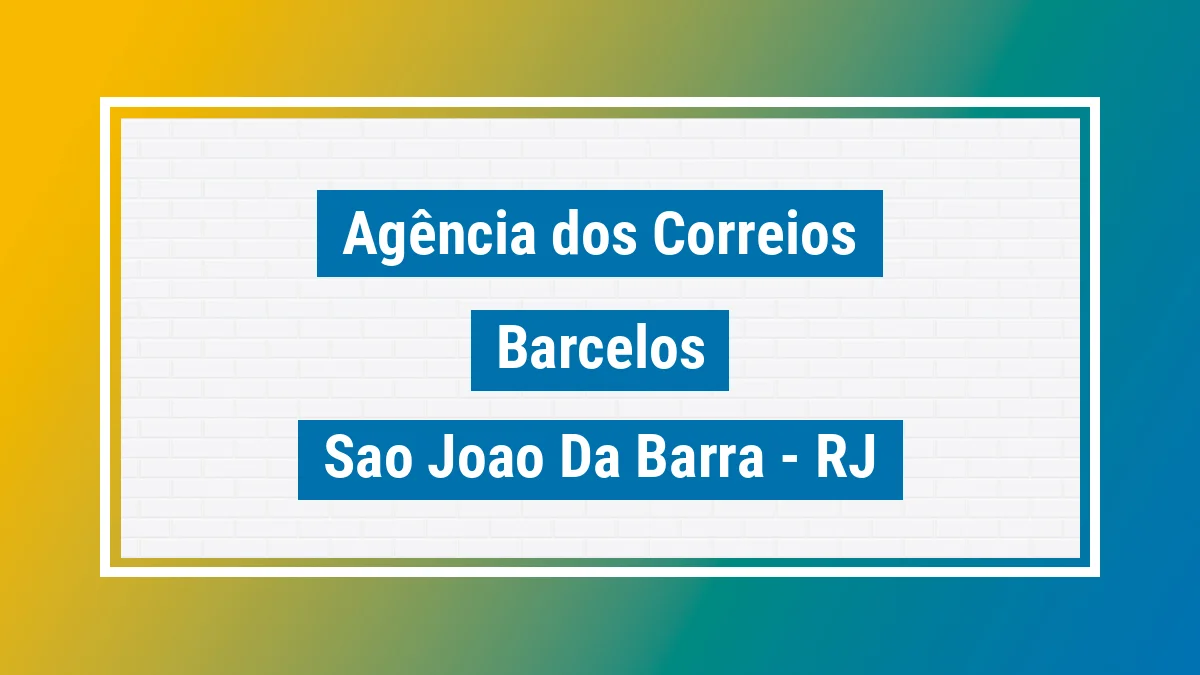 Imagem ilustrativa correios Barcelos São João da Barra RJ
