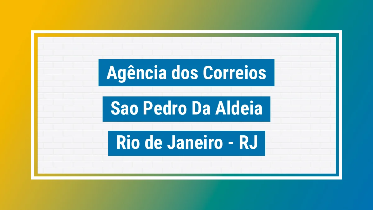 Imagem ilustrativa correios São Pedro da Aldeia RJ