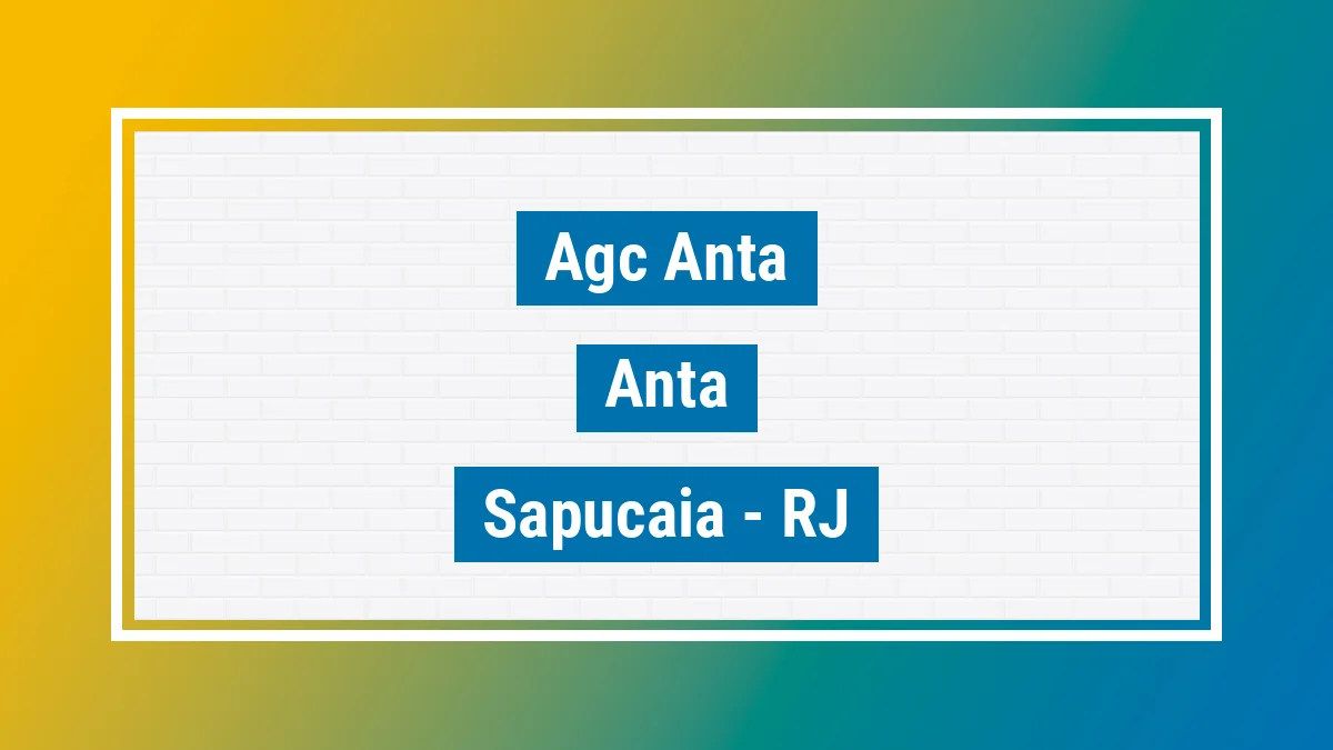 Unidade de agência dos Correios Agc Anta Anta Sapucaia RJ