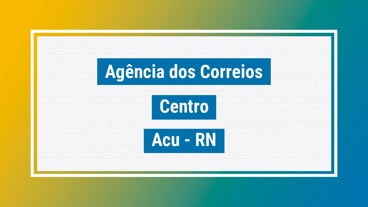 Imagem ilustrativa correios Centro Açu RN