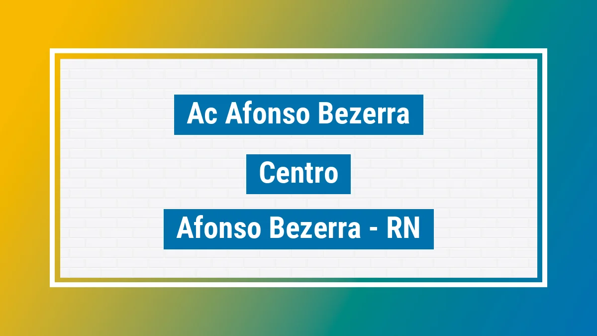 Unidade de agência dos Correios Ac Afonso Bezerra Centro Afonso Bezerra RN