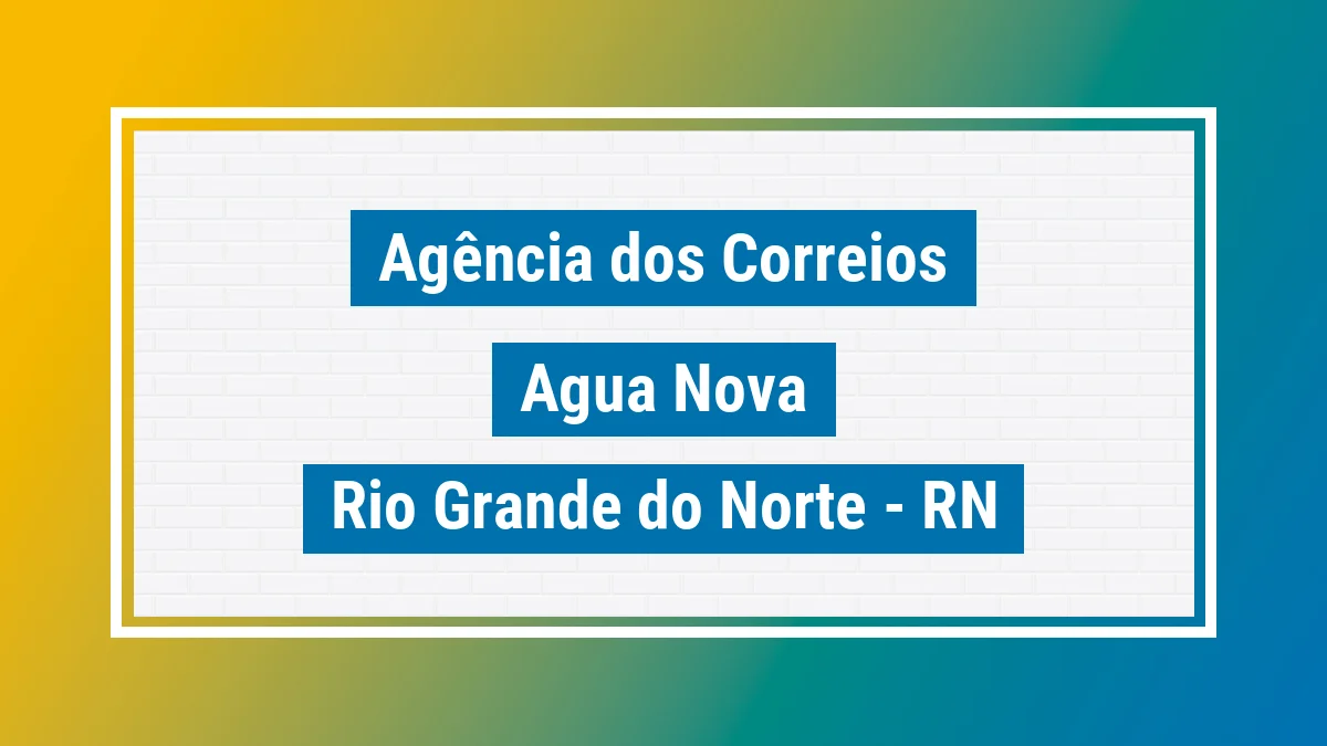 Imagem ilustrativa correios Água Nova RN