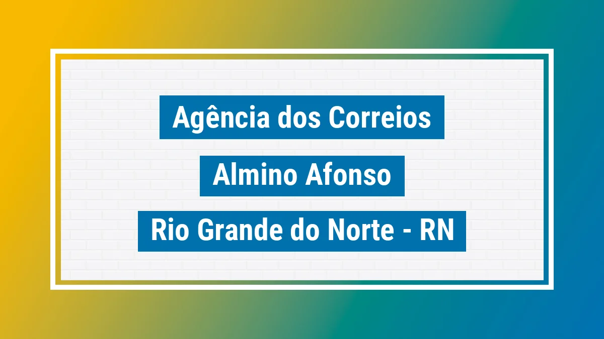 Imagem ilustrativa correios Almino Afonso RN