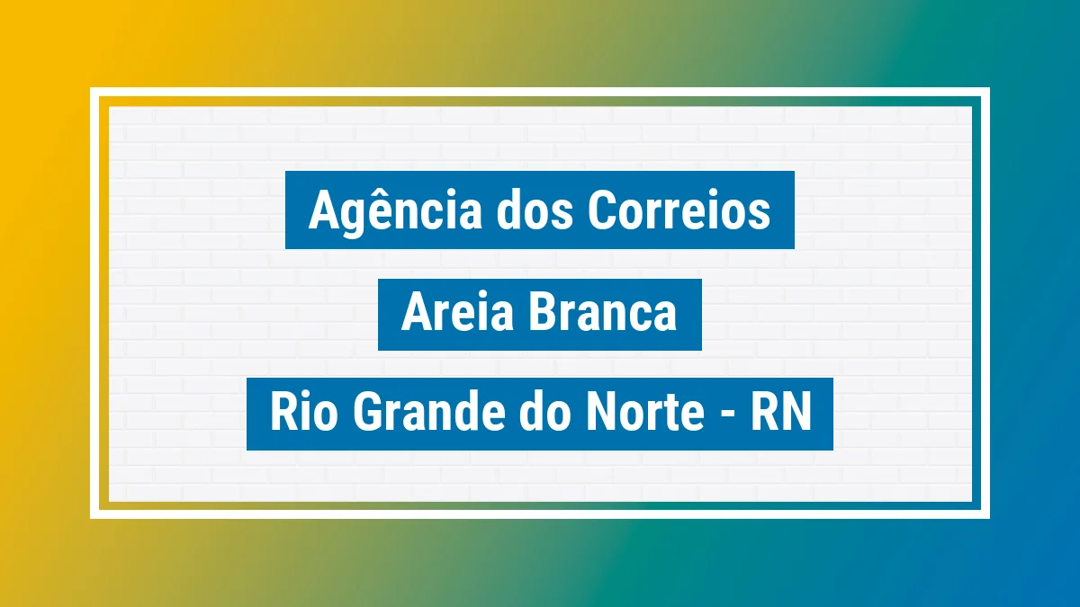 Imagem ilustrativa correios Areia Branca RN