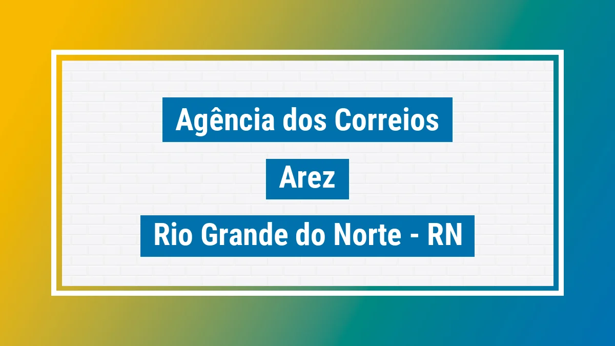 Imagem ilustrativa correios Arez RN