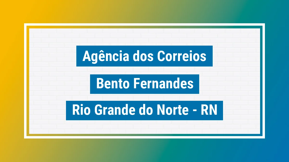 Imagem ilustrativa correios Bento Fernandes RN