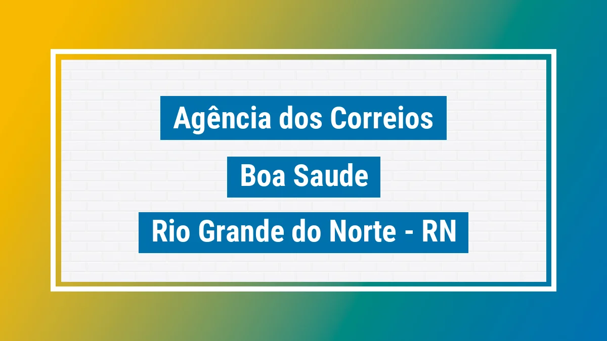 Imagem ilustrativa correios Boa Saúde RN