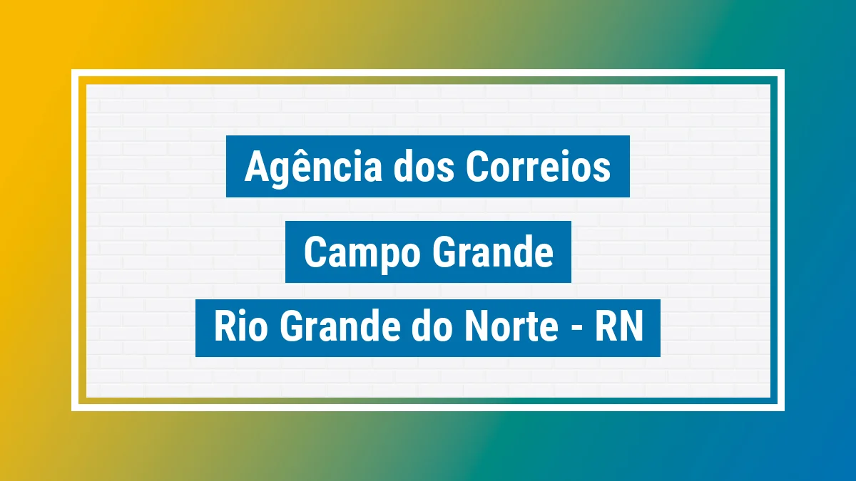 Imagem ilustrativa correios Campo Grande RN