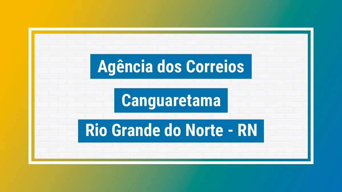 Imagem ilustrativa correios Canguaretama RN
