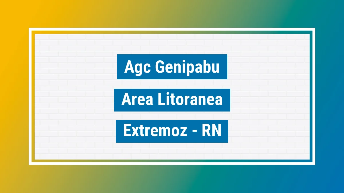 Unidade de agência dos Correios Agc Genipabu Área Litorânea Extremoz RN