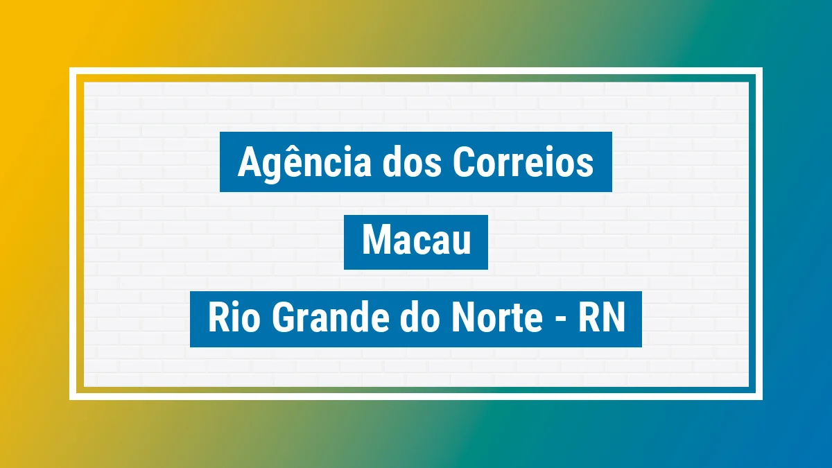 Imagem ilustrativa correios Macau RN