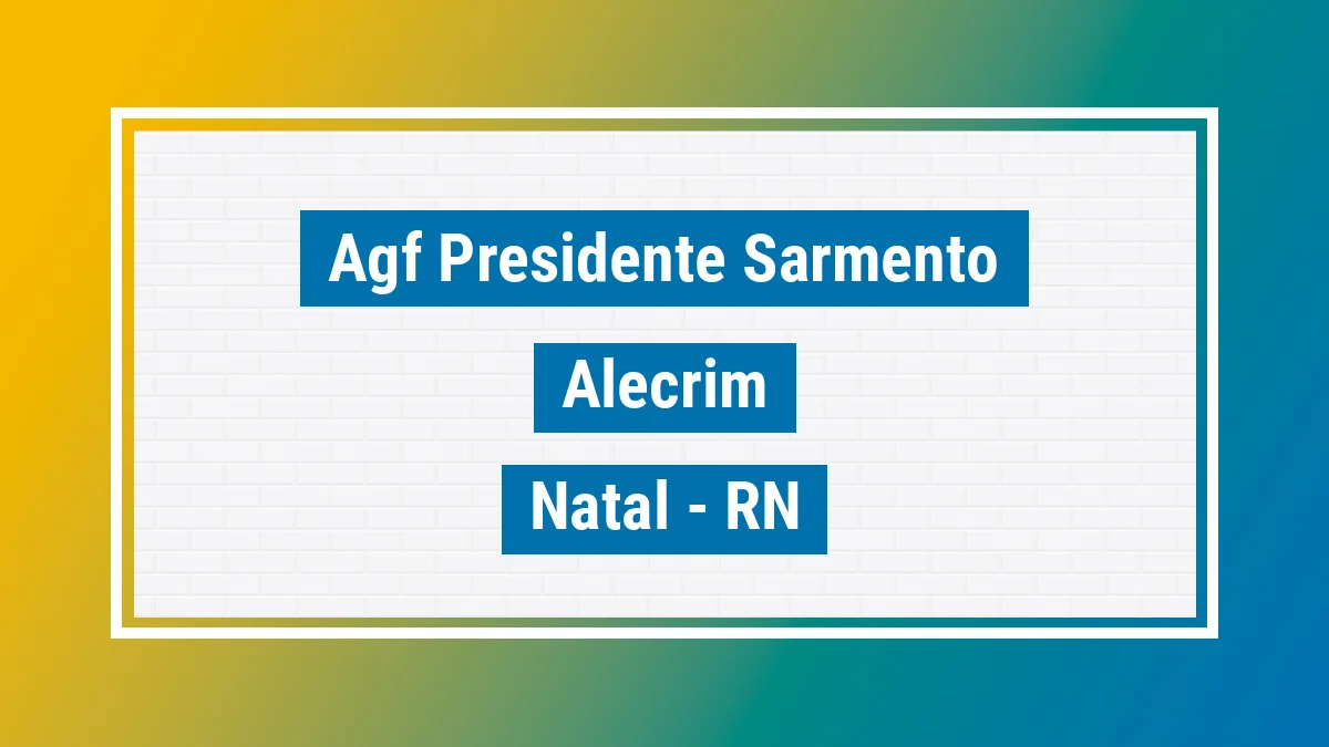 Unidade de agência dos Correios Agf Presidente Sarmento Alecrim Natal RN