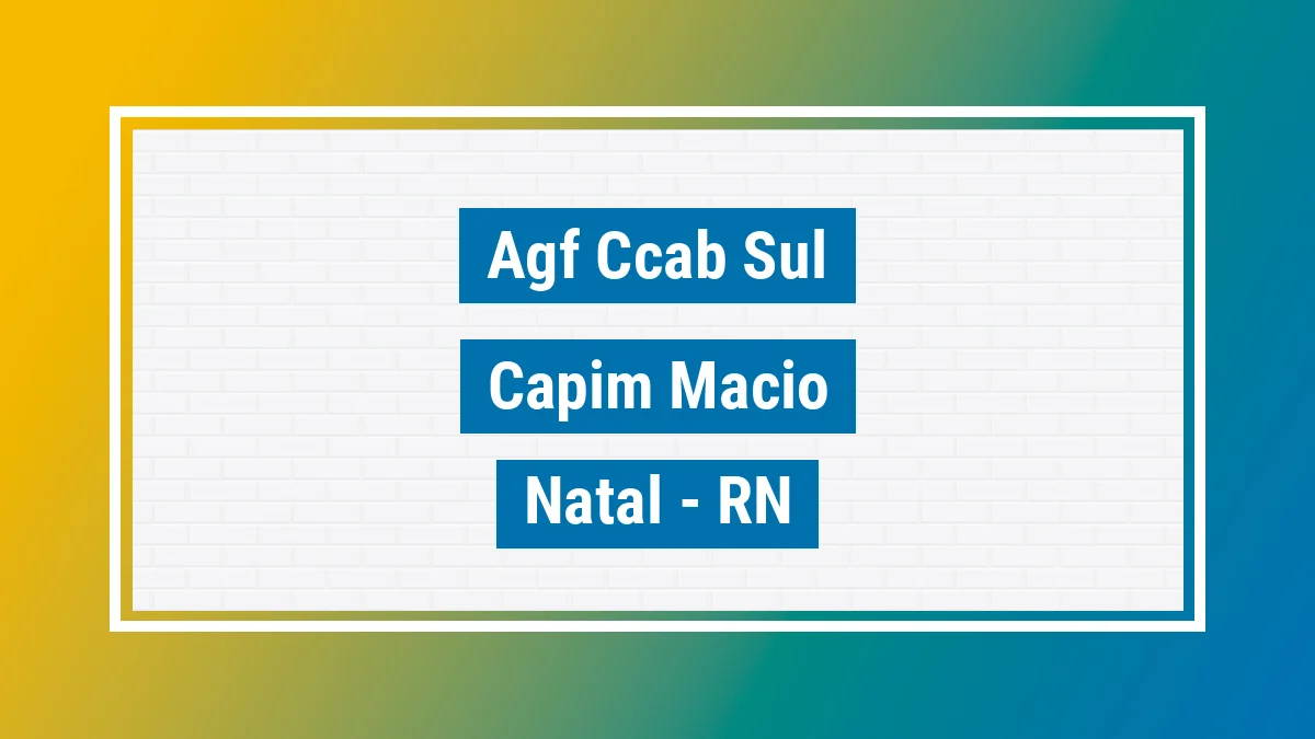 Unidade de agência dos Correios Agf Ccab Sul Capim Macio Natal RN