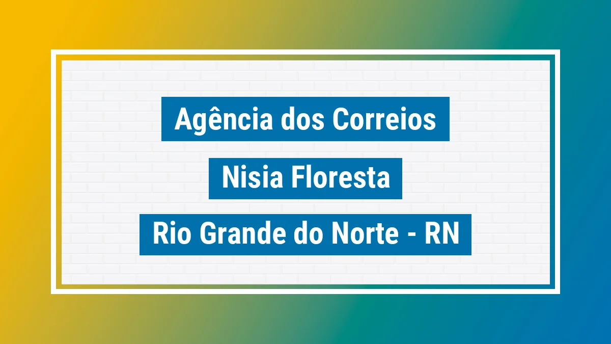 Imagem ilustrativa correios Nísia Floresta RN