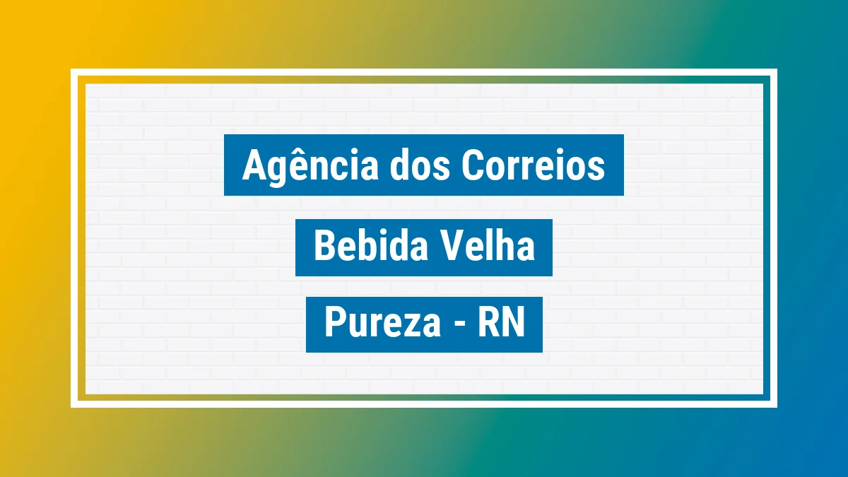 Imagem ilustrativa correios Bebida Velha Pureza RN