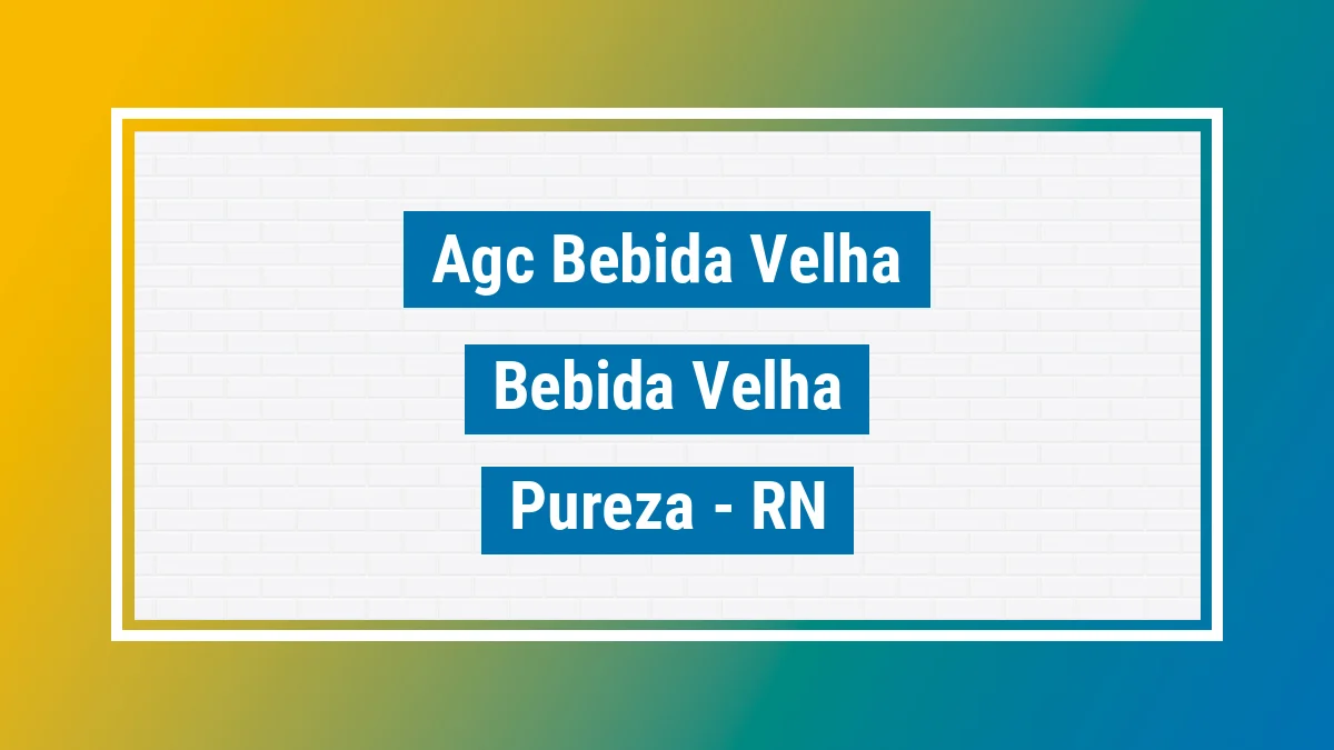 Unidade de agência dos Correios Agc Bebida Velha Bebida Velha Pureza RN