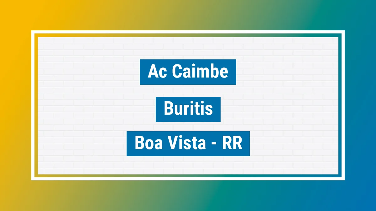 Unidade de agência dos Correios Ac Caimbe Buritis Boa Vista RR