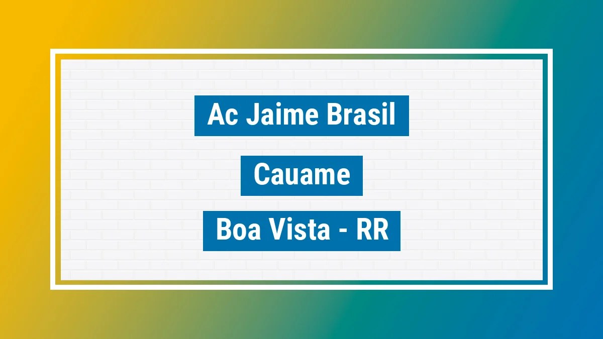 Unidade de agência dos Correios Ac Jaime Brasil Cauamé Boa Vista RR