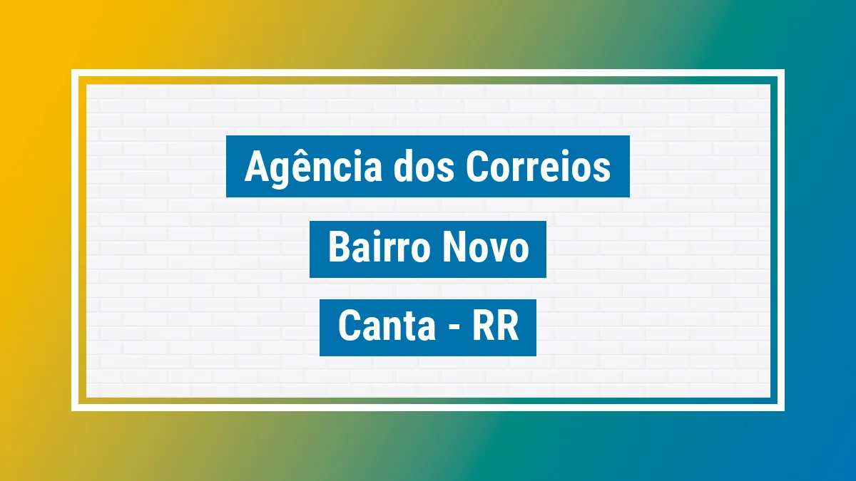 Imagem ilustrativa correios Bairro Novo Cantá RR